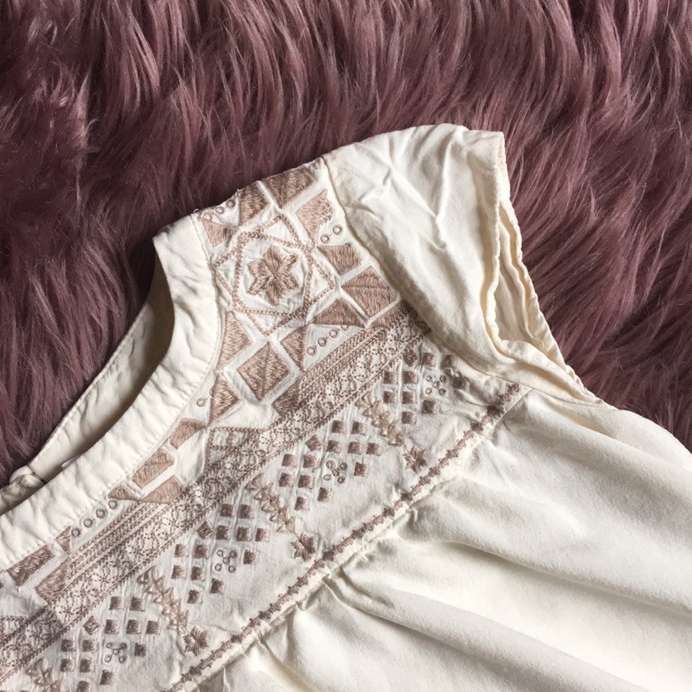 Creamy goddess shift dress